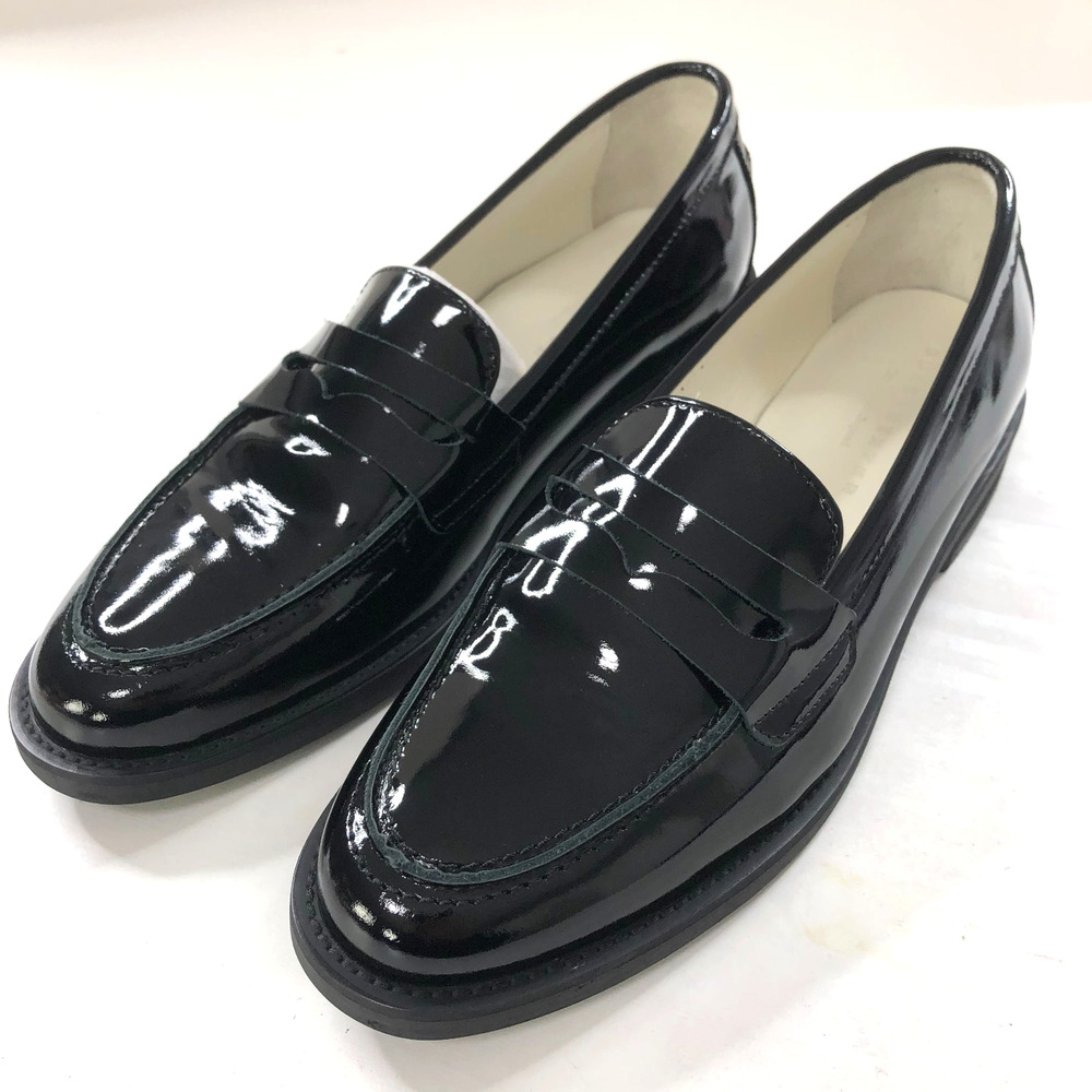 Duke + Dexter US 7 EUR 38 Penny Loafer Patent Leather Black W/ Box MINT HRJ